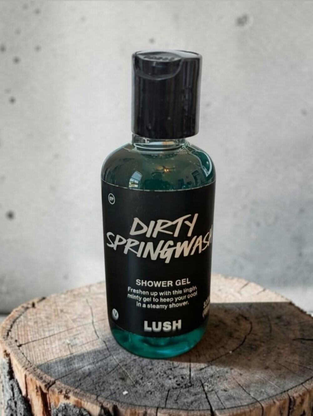 Lush Dirty Springwash Shower Gel 3.3oz/100ml Minty Refreshing Body Wash